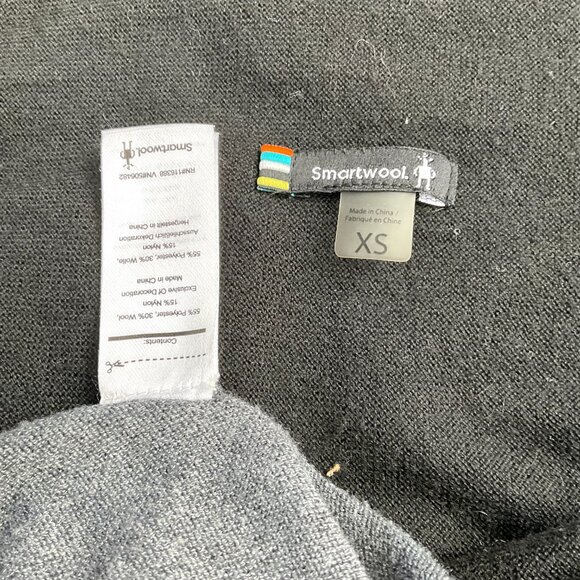 Smartwool Sweater Cardigan Wool Blend Edgewood Wrap Black Gray (XS) - Picture 6 of 8